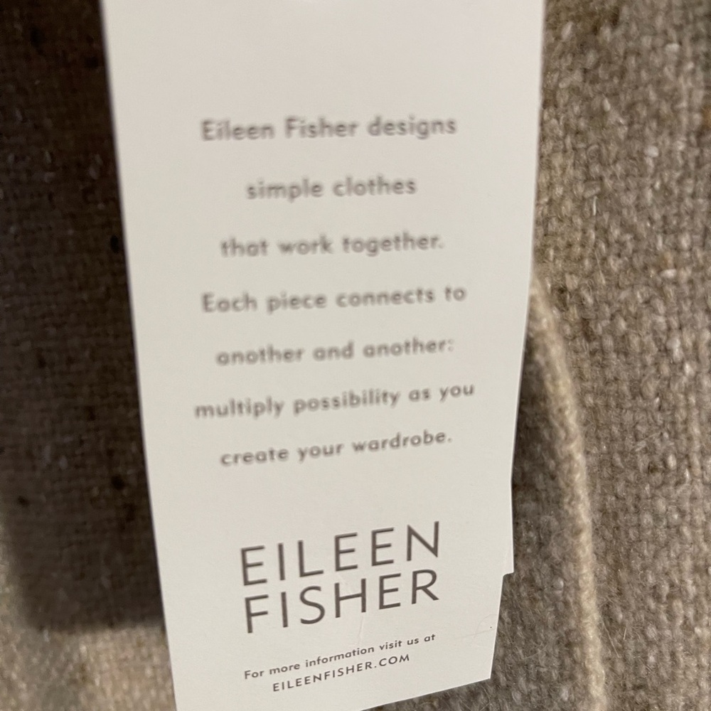 Eileen Fisher Beige Ribbed Cardigan - Picture 4 of 12